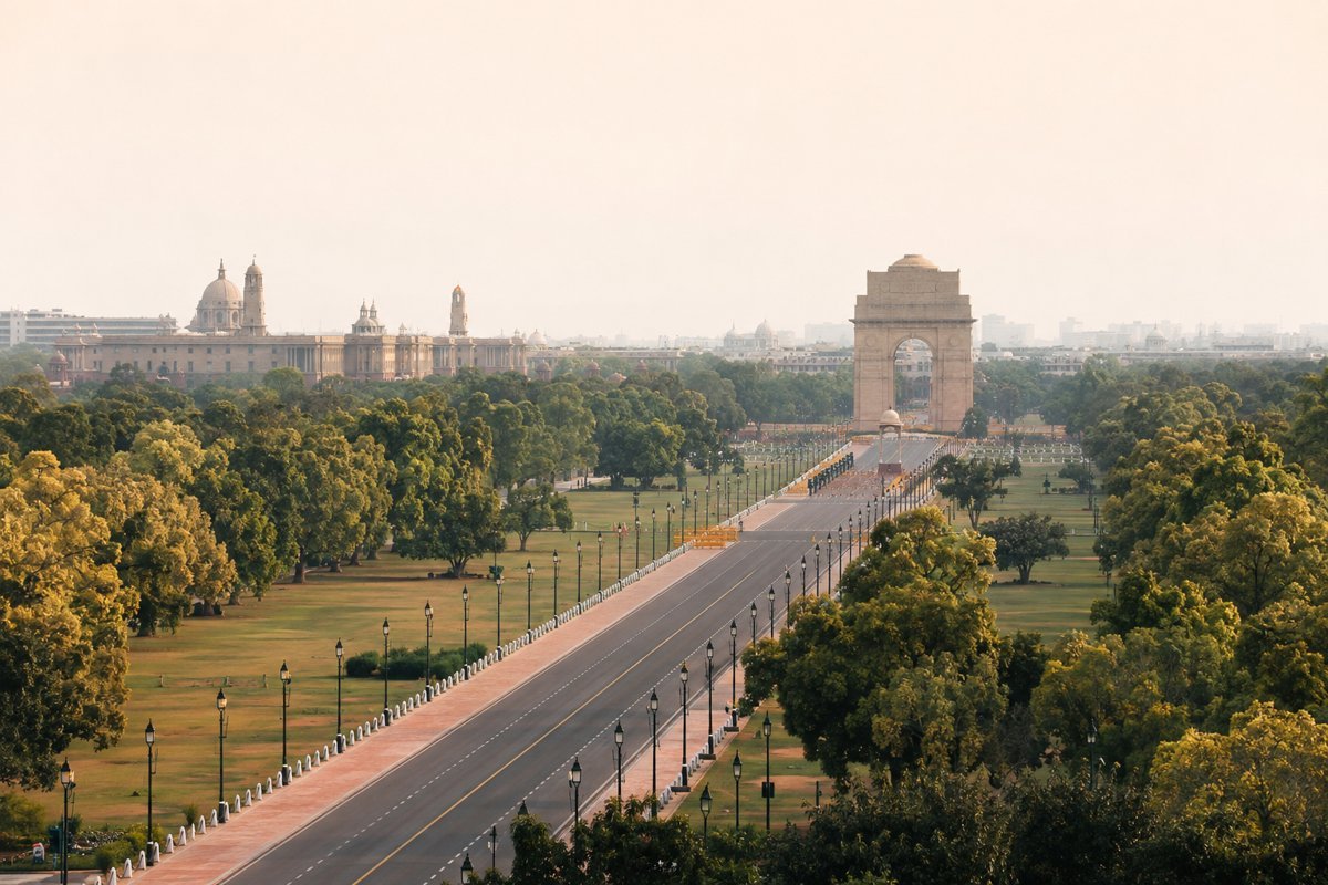 Illustrative city view of Delhi