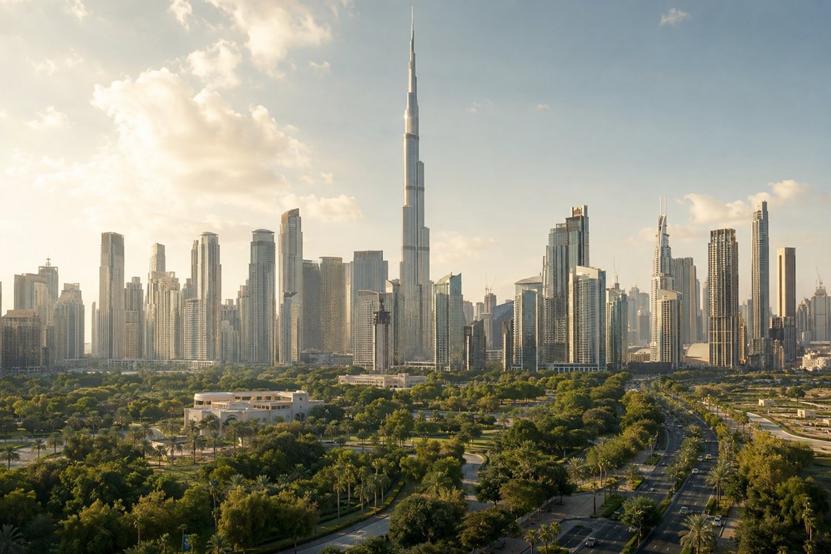 Illustrative city view of Dubai
