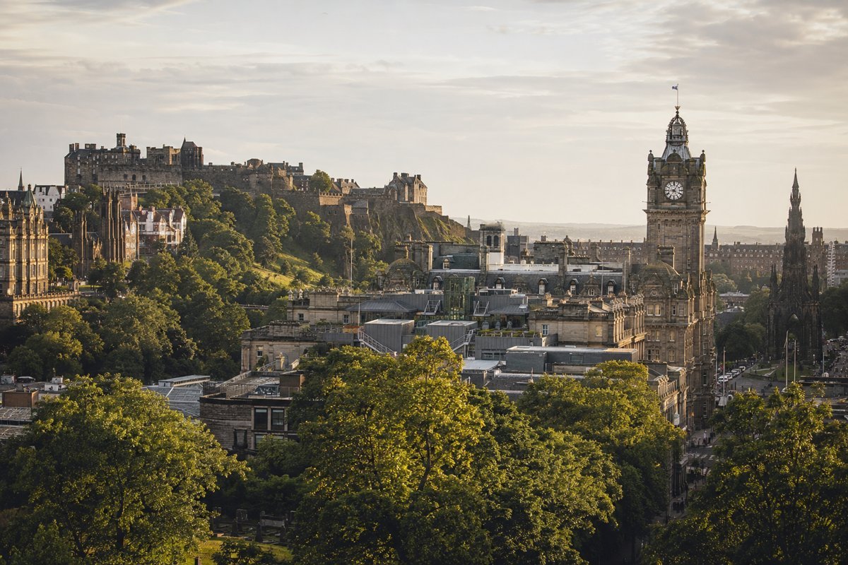 Illustrative city view of Edinburgh