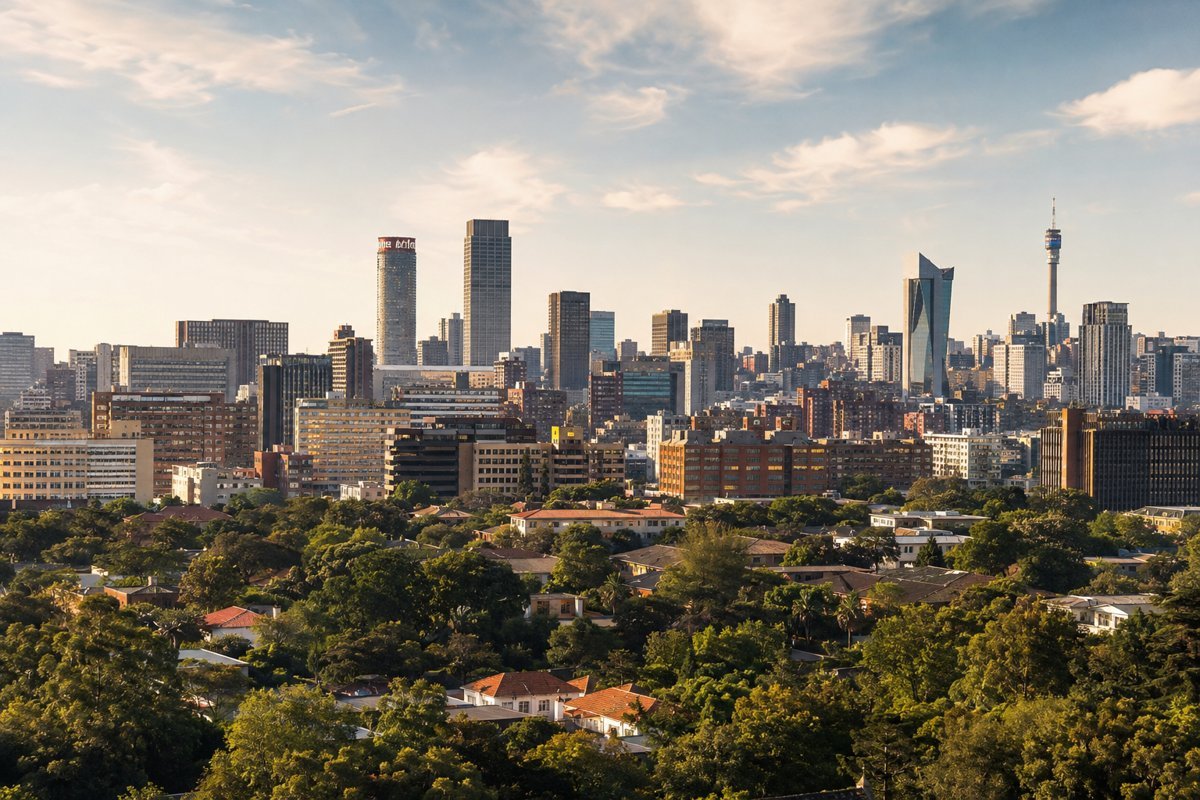 Illustrative city view of Johannesburg