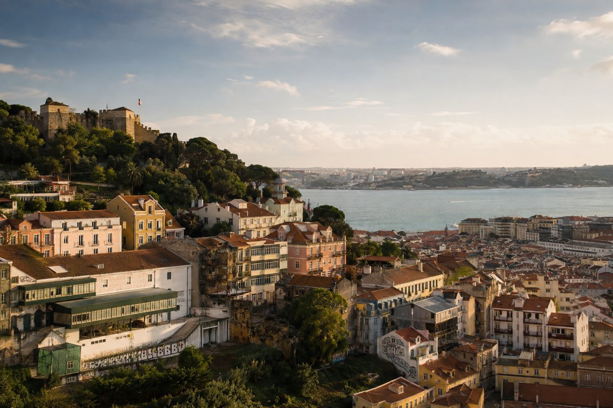 Illustrative city view of Lisbon