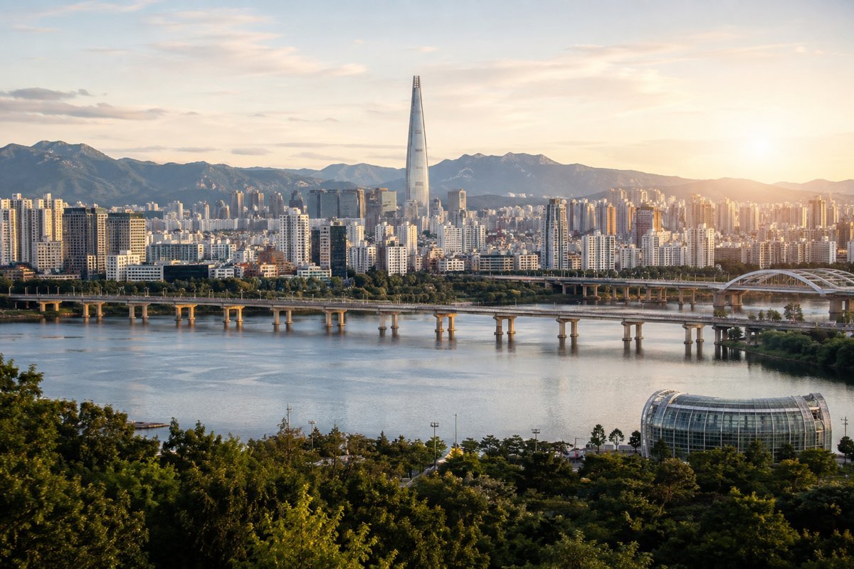 Illustrative city view of Seoul