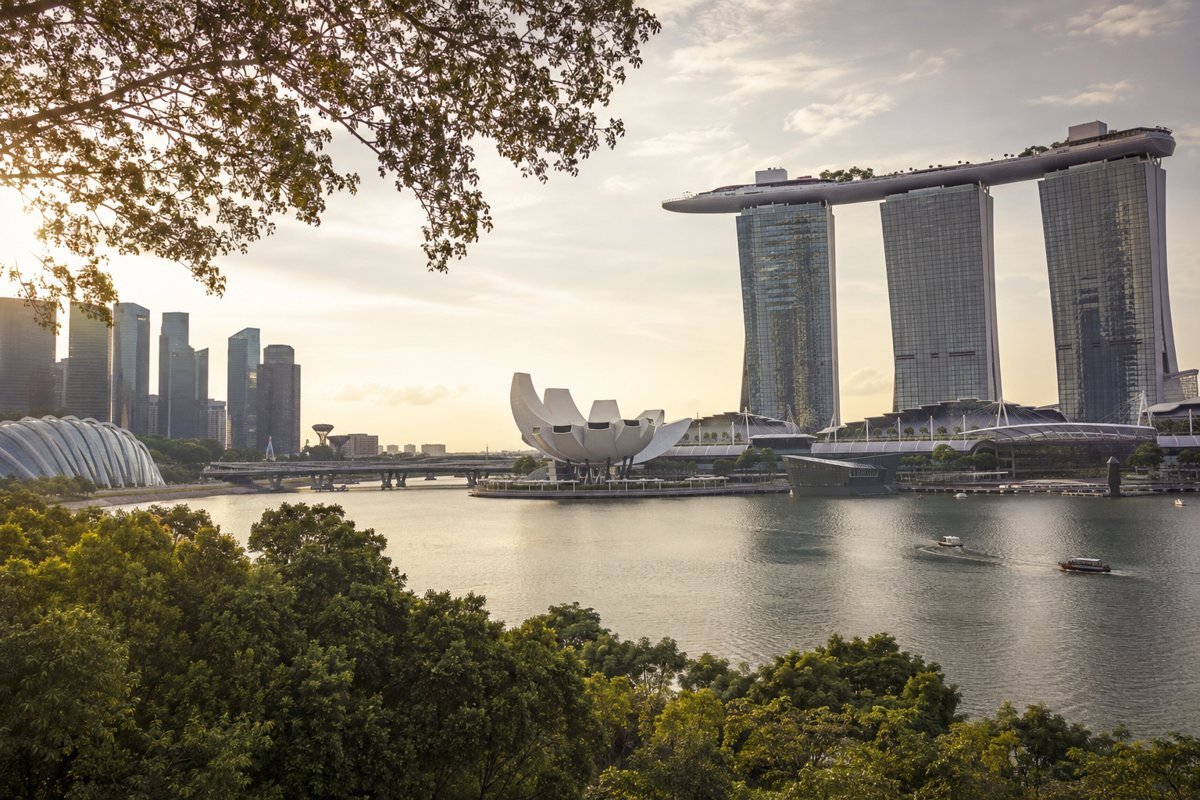 Illustrative city view of Singapore