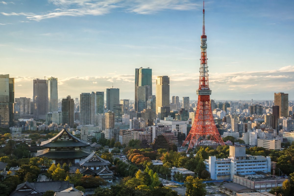 Illustrative city view of Tokyo