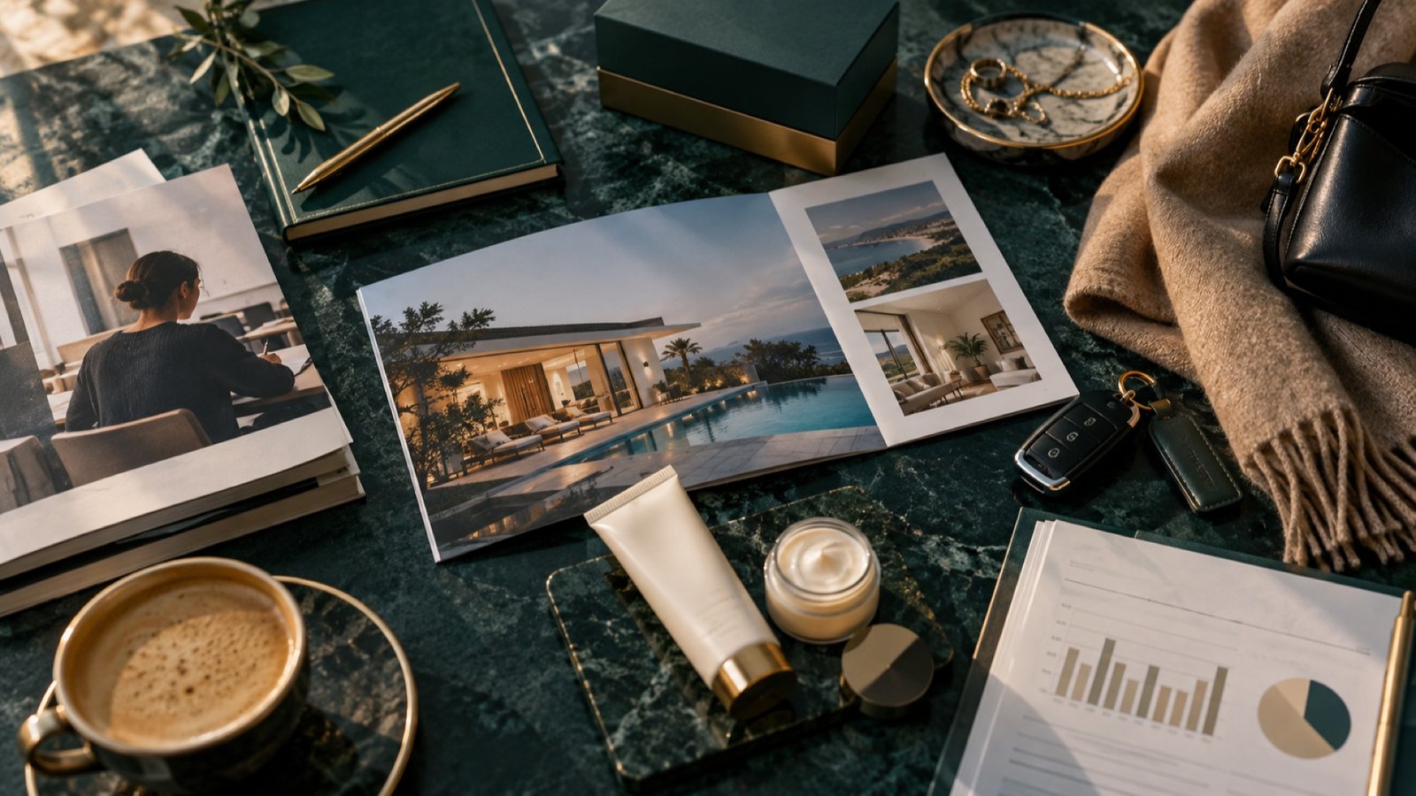 Branding, packaging and digital design workspace
